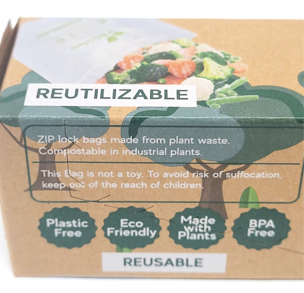 BOLSA ZIP REUTILIZABLE Y COMPOSTABLE - Imagen 6