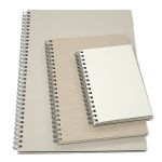 LIBRETA CARTÓN GRIS TAPA DURA -A4 A5 A6-